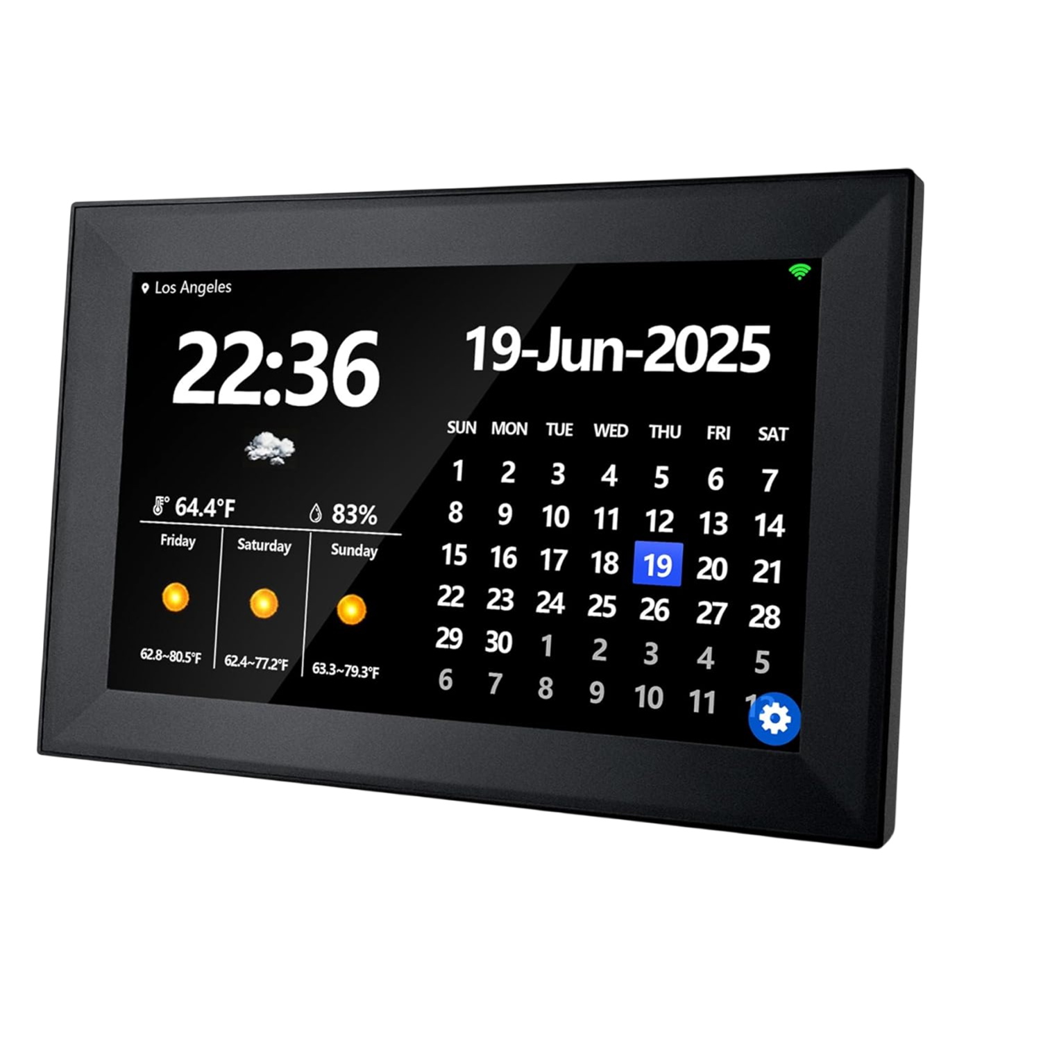 Digital Calendar 10.1-Inch Day Clock for Seniors Medication Alarm