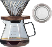 BrecoCup Borosilicate Glass Pour Over Coffee Maker Set