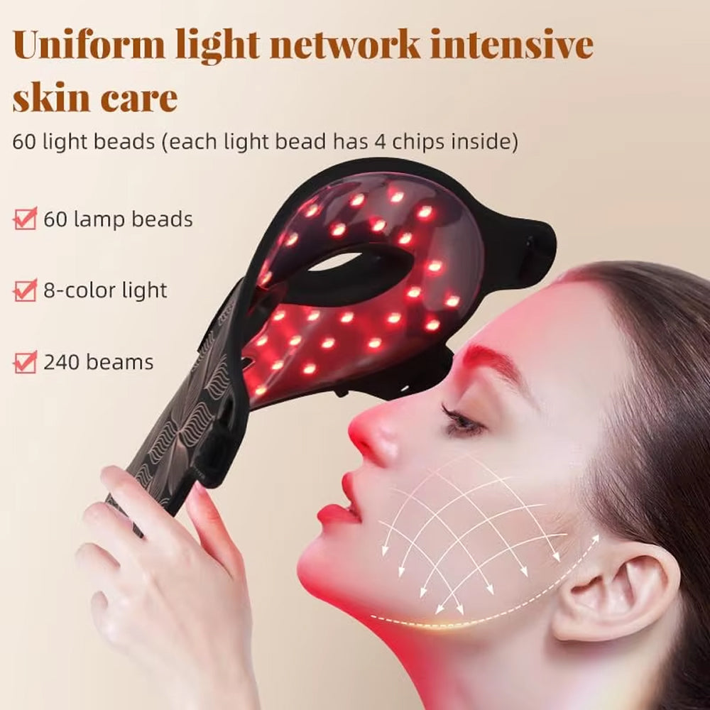 AuciRose V2 8-Color LED Face and Neck Mask Therapy
