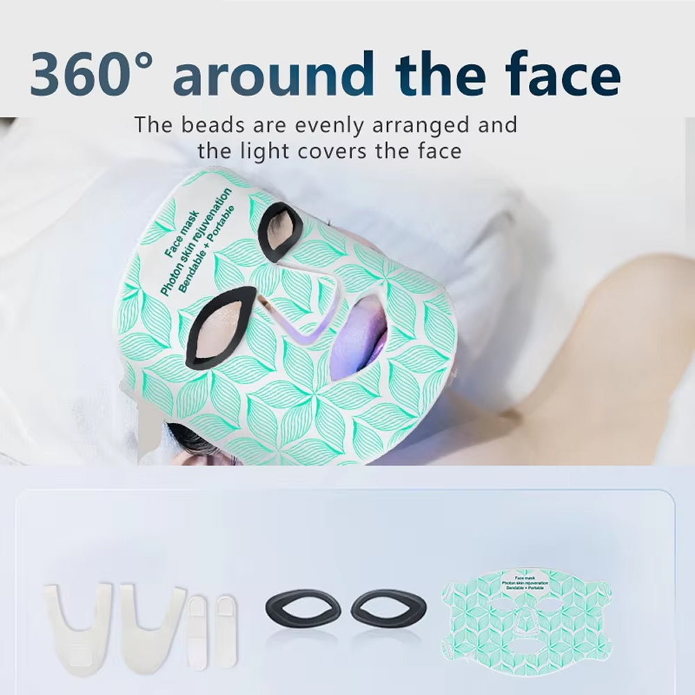 AuciRose V2 8-Color LED Face and Neck Mask Therapy