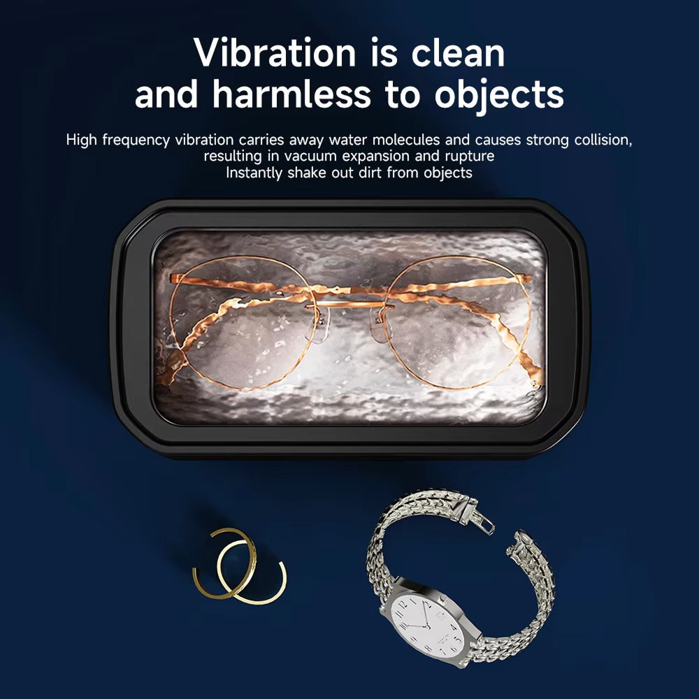 BriloDip Ultrasonic Jewelry Cleaner 49kHz High Frequency 650ml Professional