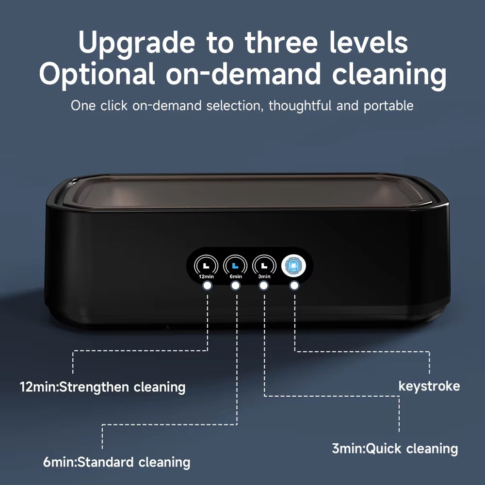 BriloDip Ultrasonic Jewelry Cleaner 49kHz High Frequency 650ml Professional