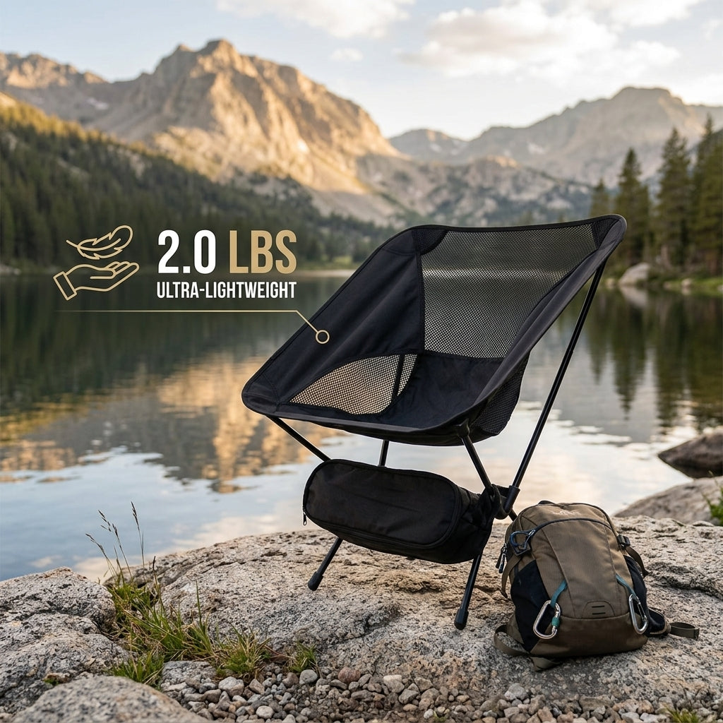 PikoOuta Portable Ultra-Light Folding Camping Chair