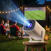 LuxinBeam Android 14.0 Smart Mini Projector with 270° Rotating Gimbal