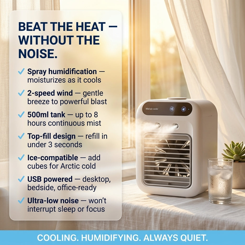RimiLoxa Portable AC Hose-Free Cooling & Humidifier