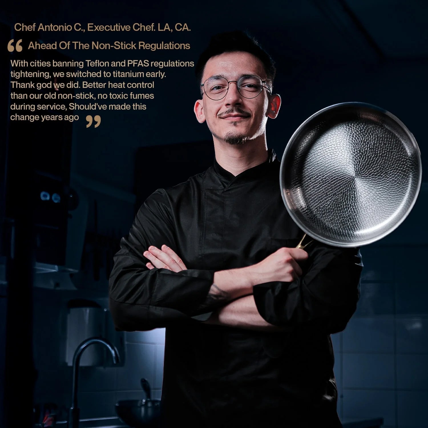 NoviApex Chemical-Free Hammered Titanium Non-Stick Cookware