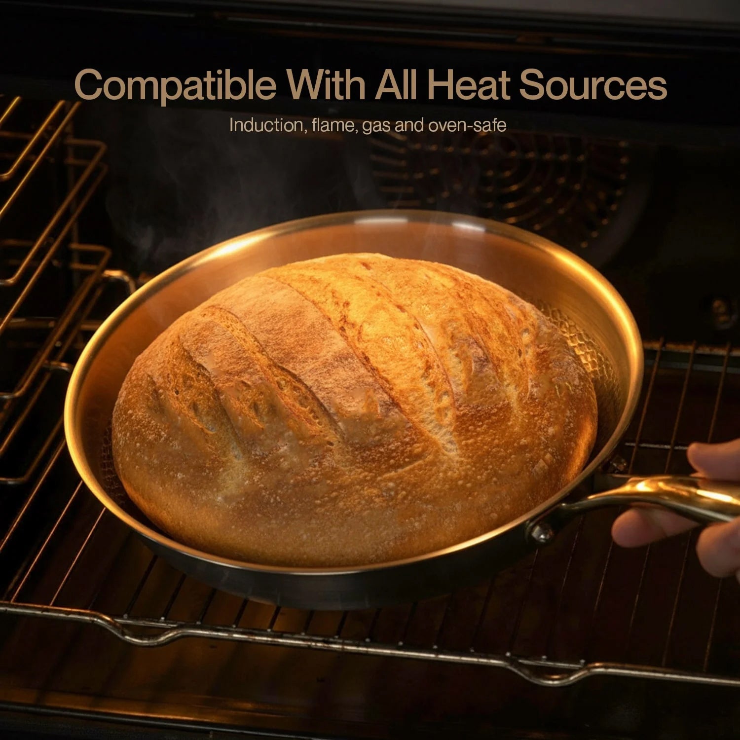 NoviApex Chemical-Free Hammered Titanium Non-Stick Cookware