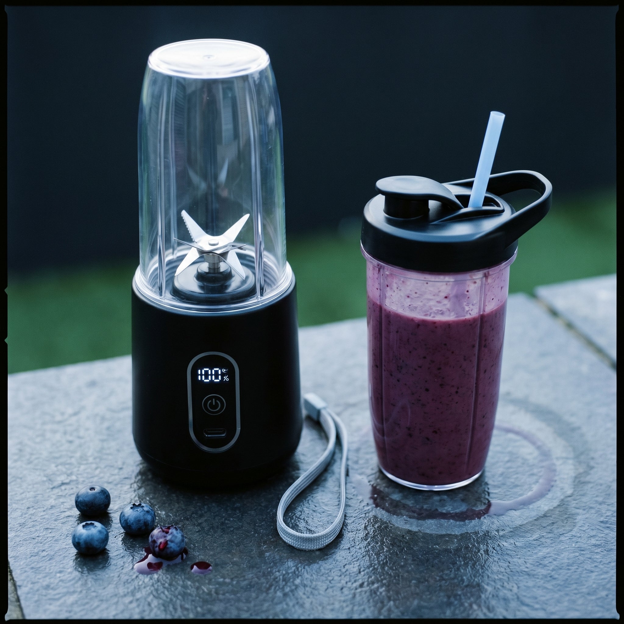 JucySpin Portable Rechargeable 180W Smoothie Blender