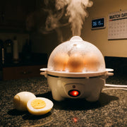 EgiMikix Dual-Layer 14-Egg Electric Cooker with Auto Shut-Off