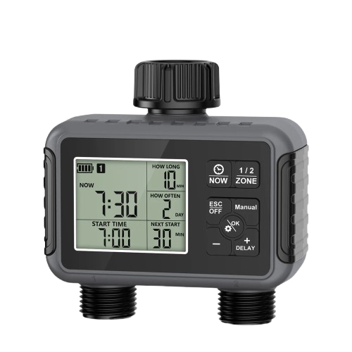 WiseDrox Dual-Zone Smart Sprinkler Controller - Standalone & Weatherproof
