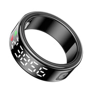 SmaxPino Smart Ring with 24/7 Heart Rate Monitoring, Gesture Control Display, 5ATM Waterproofing and GPS Sport Tracking