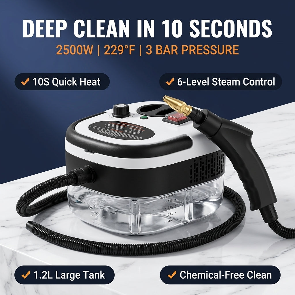 Steam Cleaner 2500W High Temp & Pressure SteamPuci