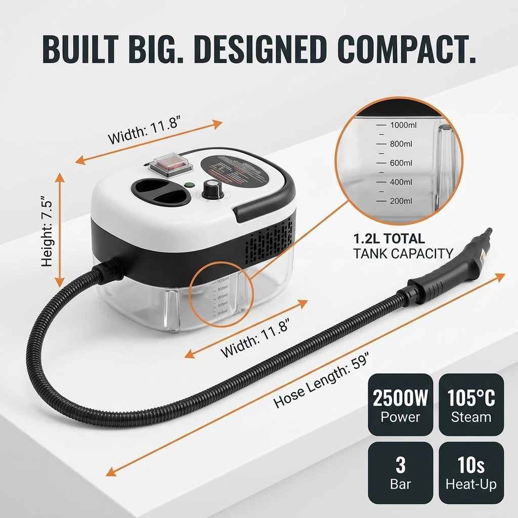 Steam Cleaner 2500W High Temp & Pressure SteamPuci