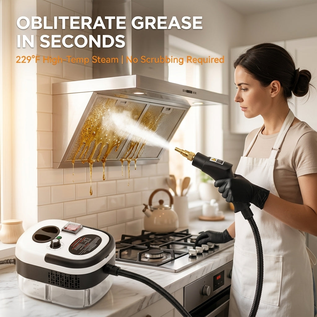 SteamPuci Steam Cleaner 2500W High Temp & Pressure