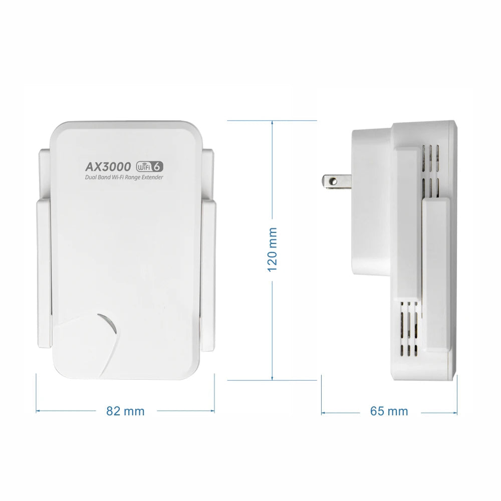 AcessOzi 3000Mbps WiFi 6 Extender for Home