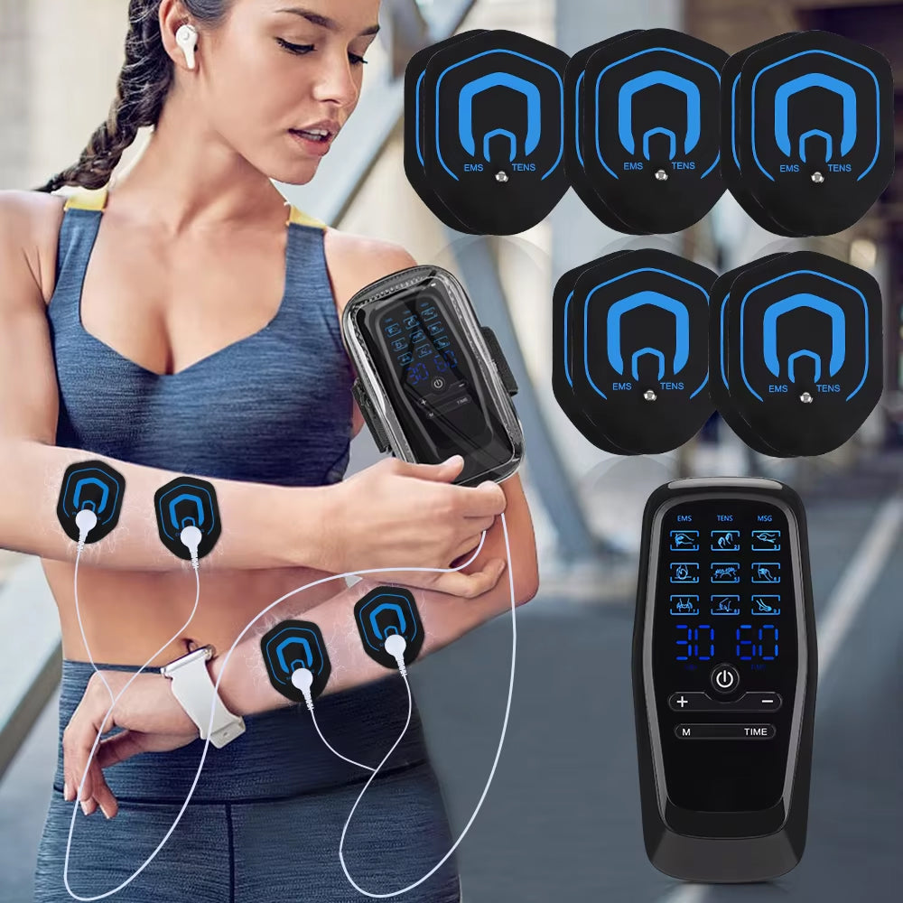 AcoReliv Portable TENS EMS Muscle Stimulator Massage Device