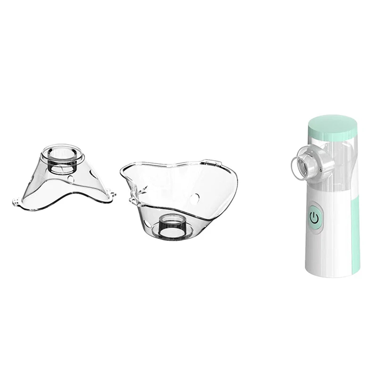 AeroEzex Portable Mesh Nebulizer - Whisper-Quiet, 1-3 Micron Fine Mist, 45° Leak-Proof