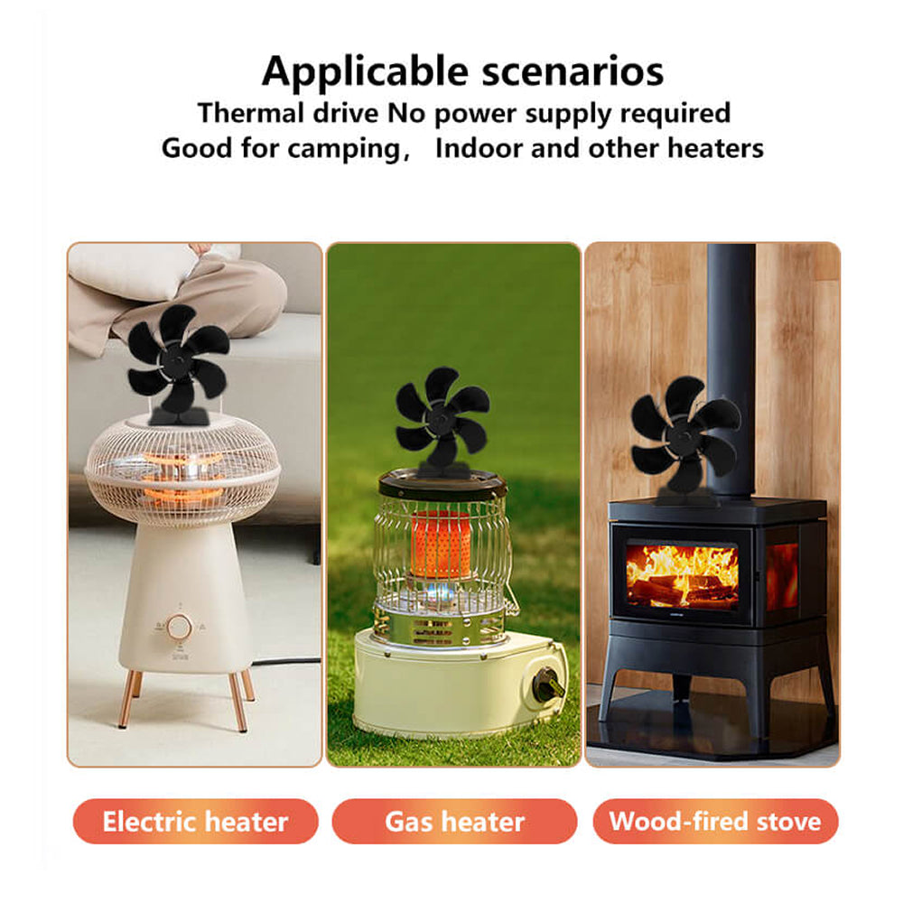AiroxFan | Heat-Powered 6-Blade Stove Fan for Fireplaces (Copy)
