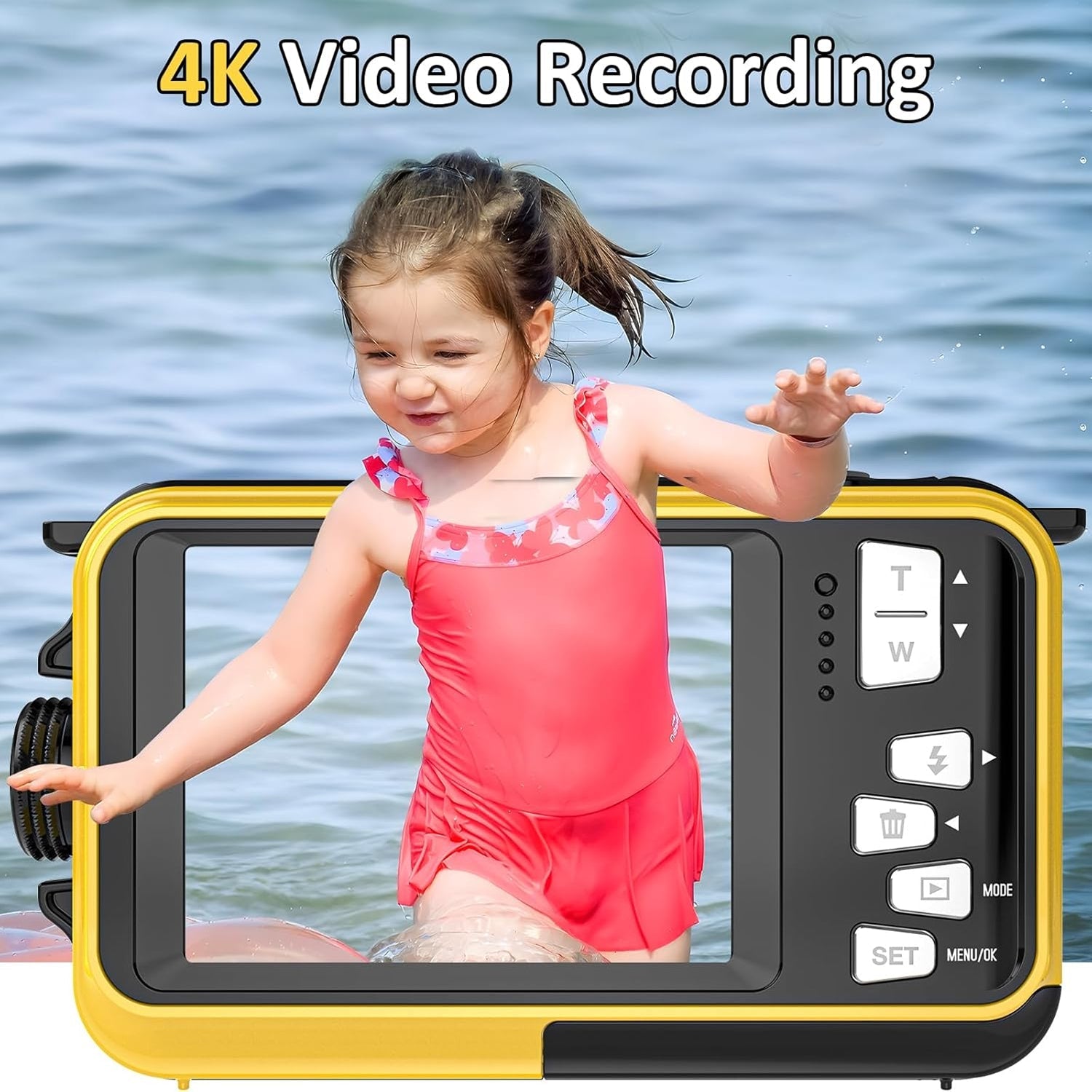 ShotCorix 4K UHD Underwater Camera with Dual Screen