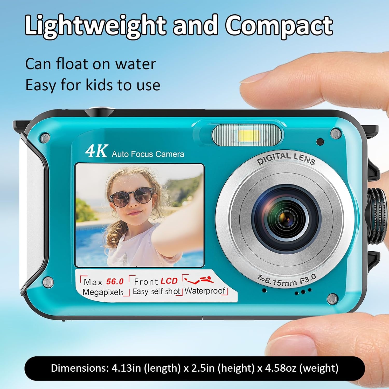 ShotCorix 4K UHD Underwater Camera with Dual Screen