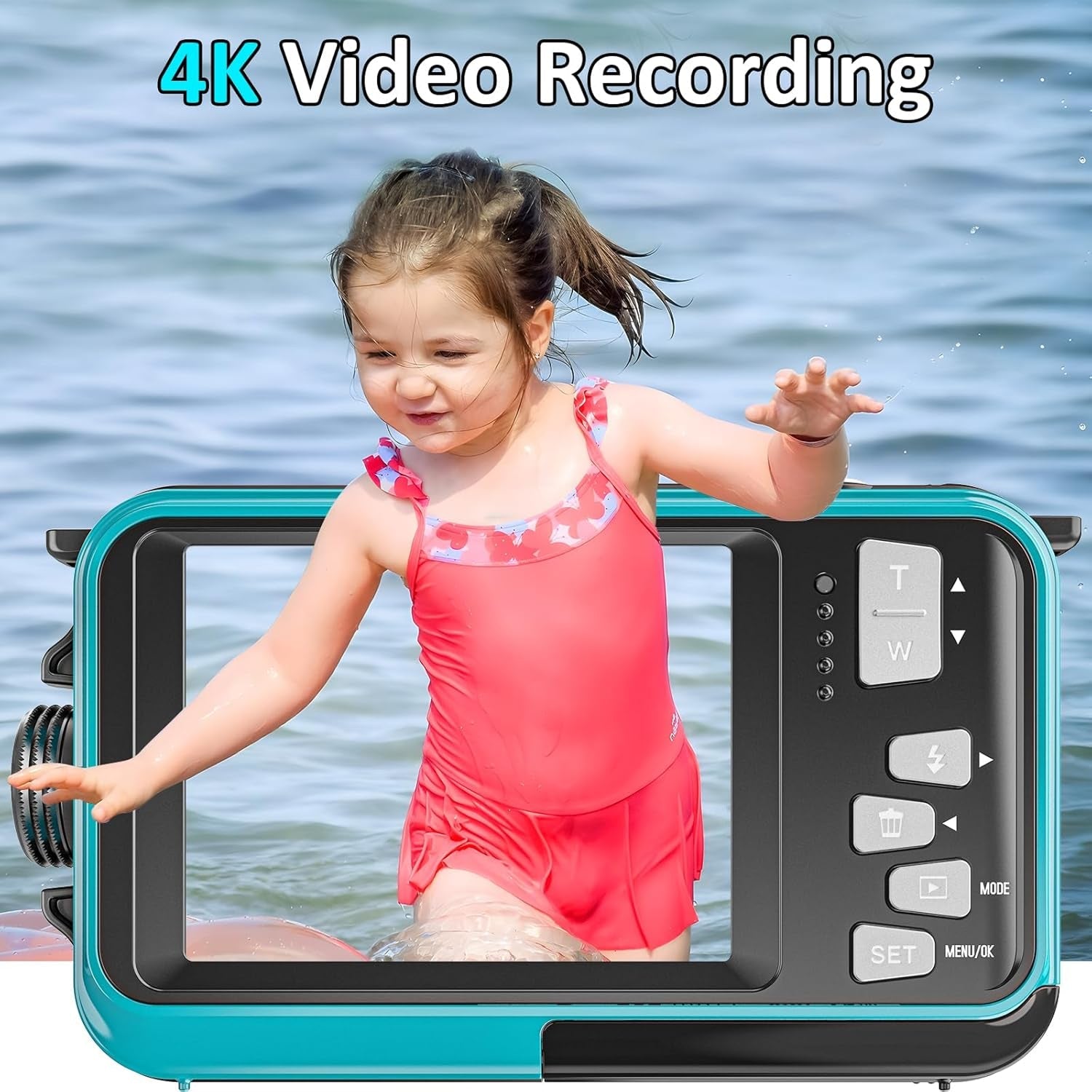 ShotCorix 4K UHD Underwater Camera with Dual Screen