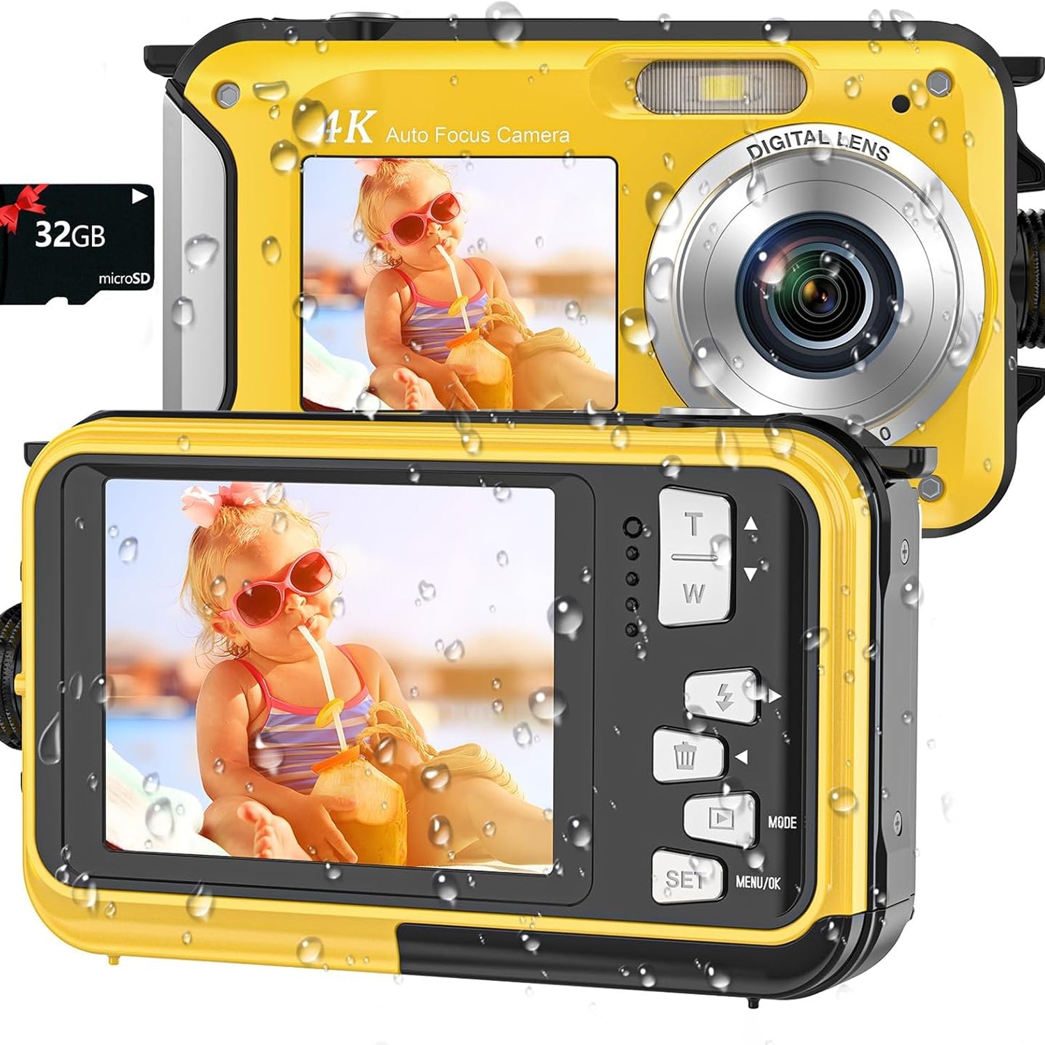 ShotCorix 4K UHD Underwater Camera with Dual Screen