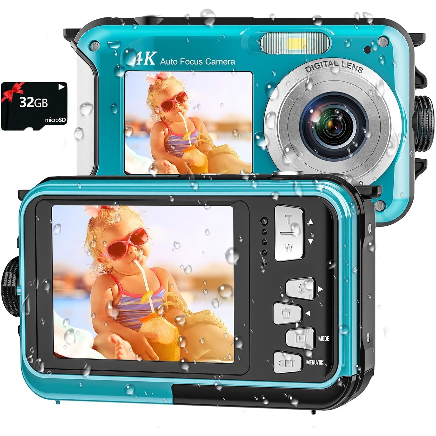 AquanPixel 4K 56MP Underwater Digital Camera
