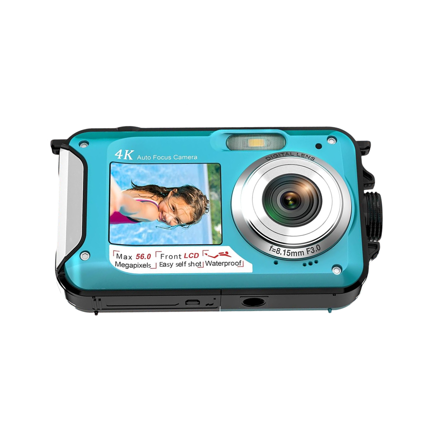 ShotCorix 4K UHD Underwater Camera with Dual Screen