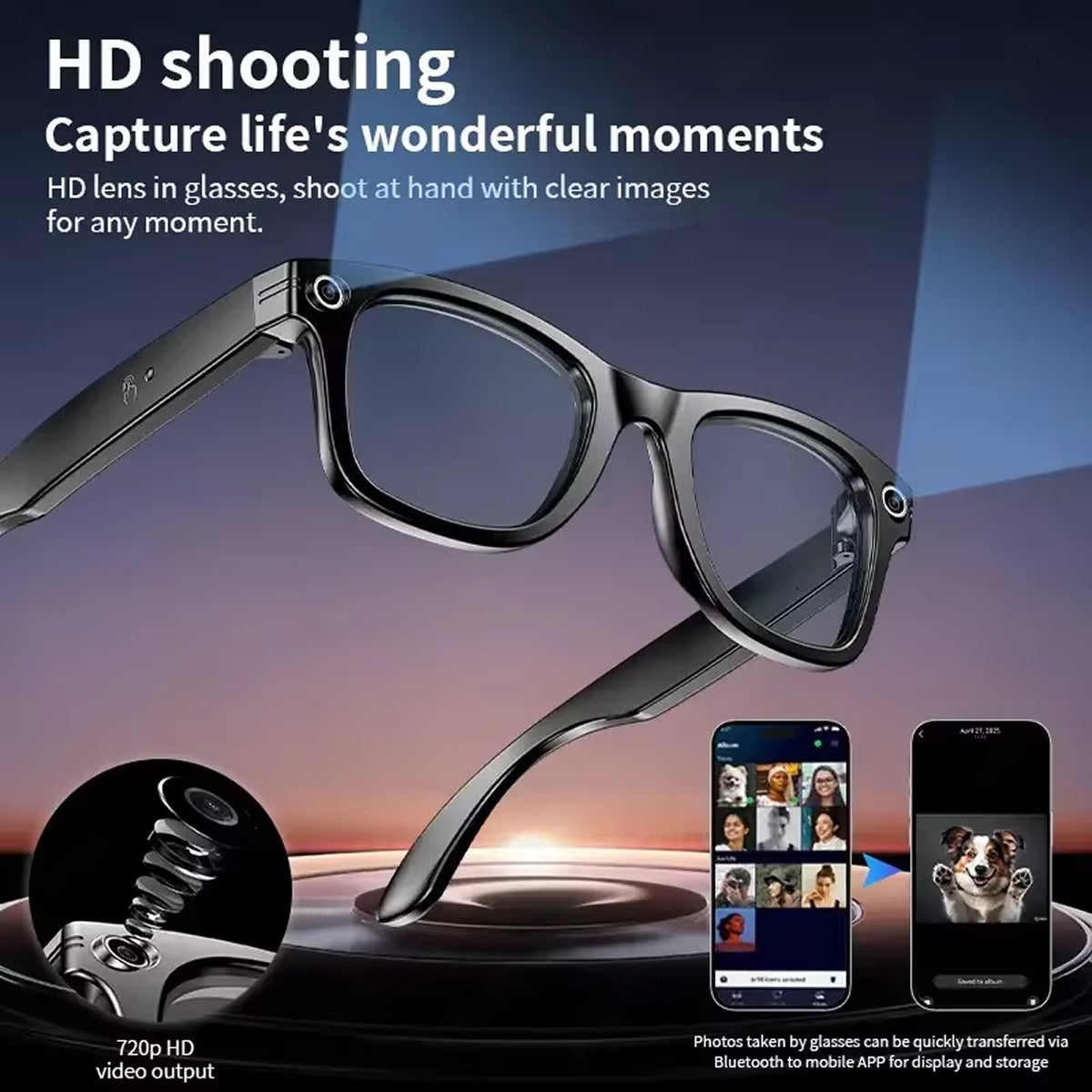 AuraLens AI Glasses - 4K Camera & Real-Time Translation