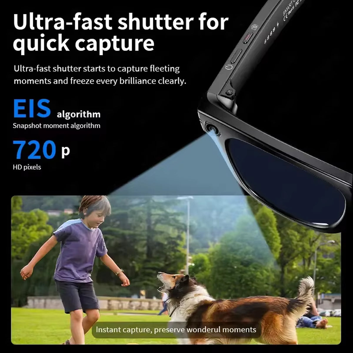 AuraLens AI Glasses - 4K Camera & Real-Time Translation