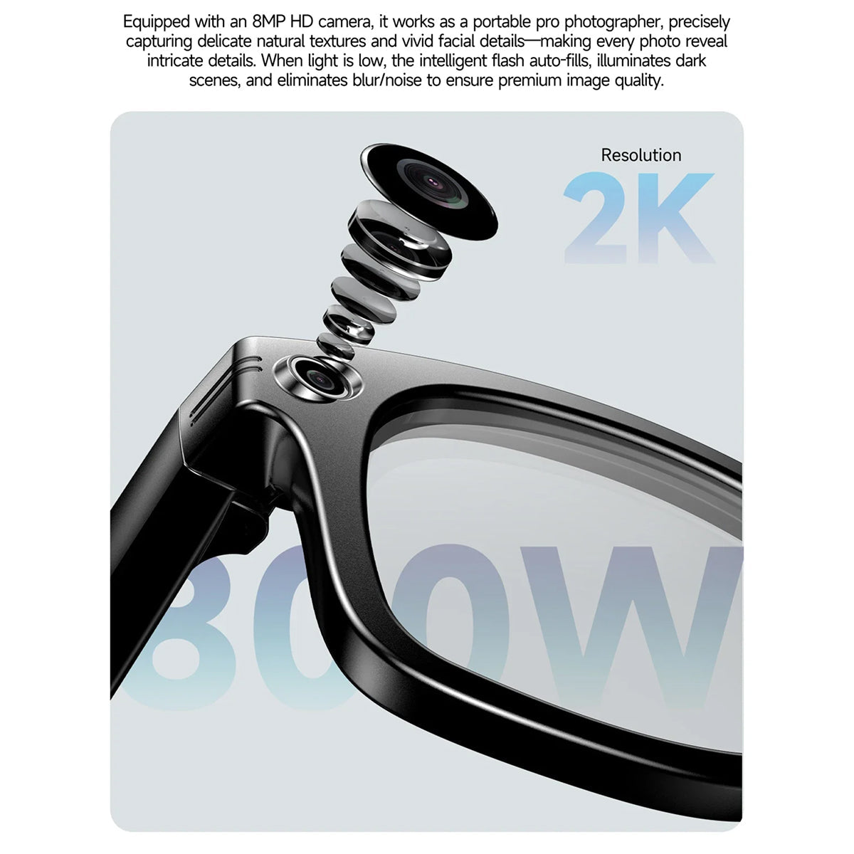AuraLens AI Glasses - 4K Camera & Real-Time Translation