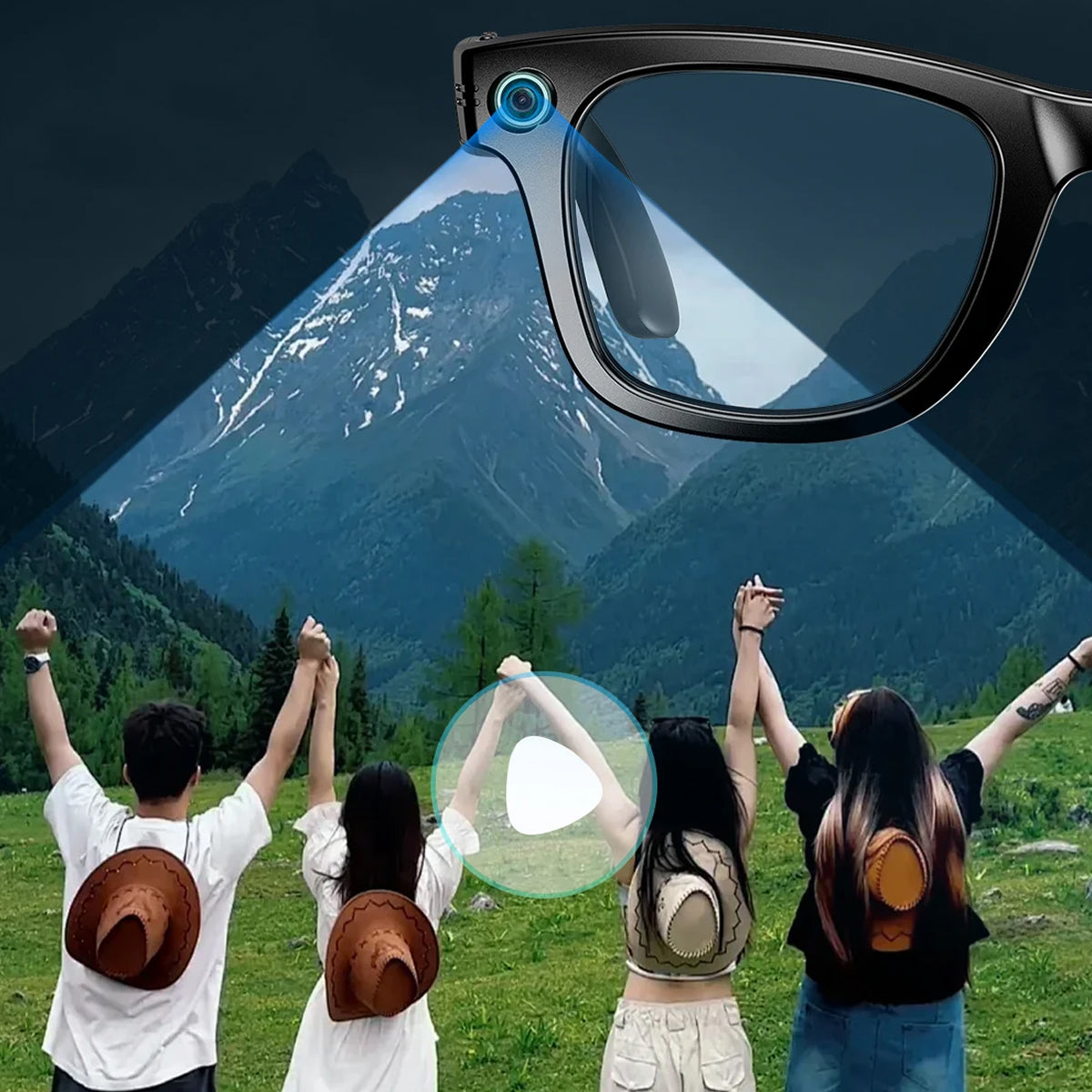 AuraLens AI Glasses - 4K Camera & Real-Time Translation