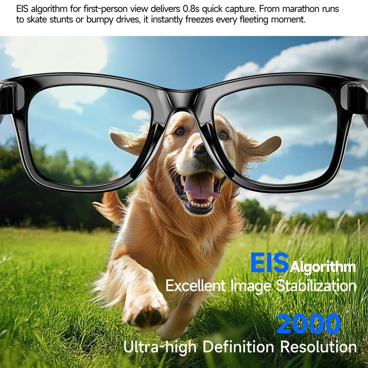 AuraLens AI Glasses - 4K Camera & Real-Time Translation