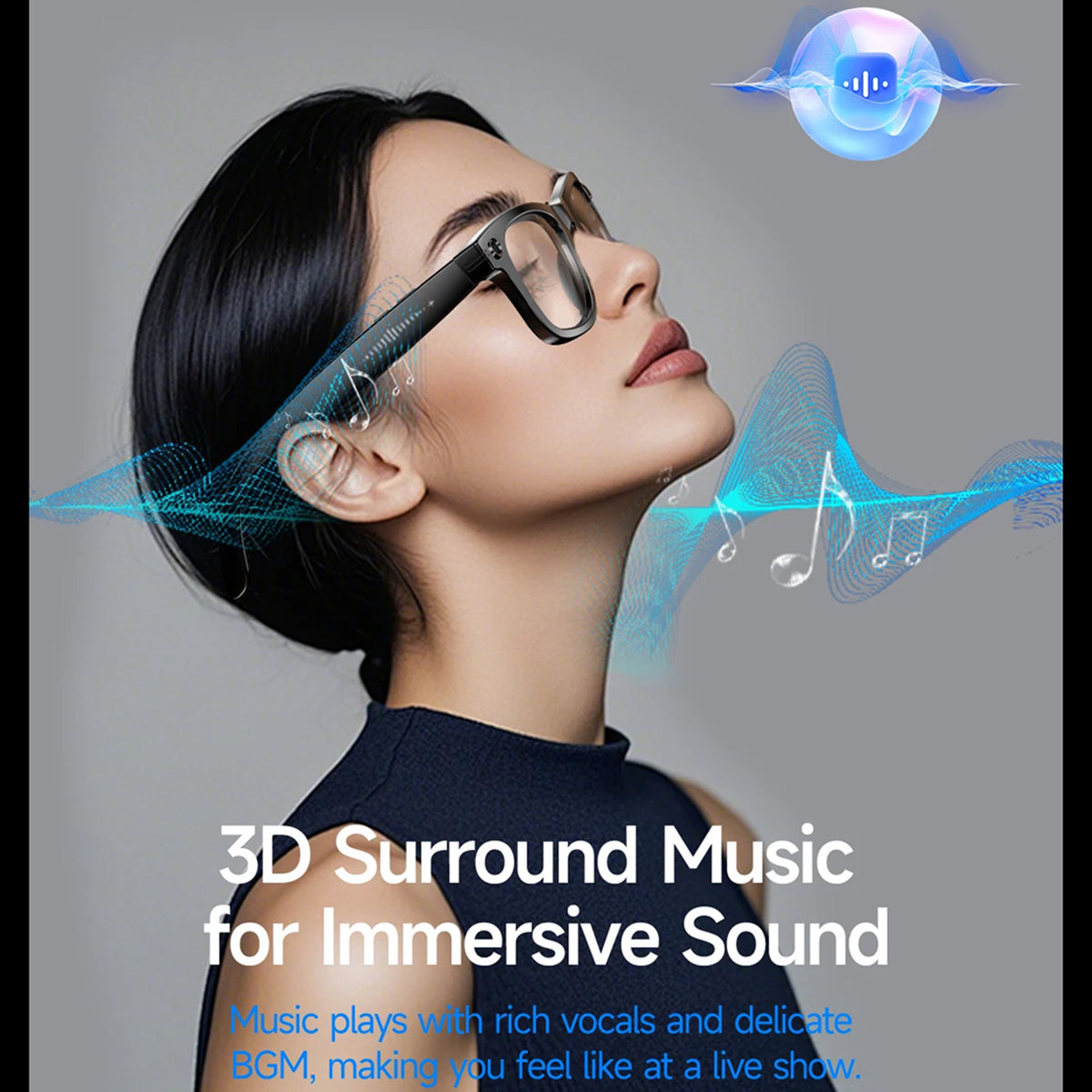 AuraLens AI Glasses - 4K Camera & Real-Time Translation