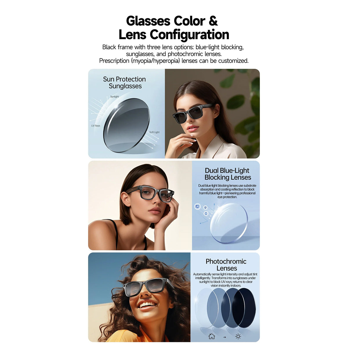 AuraLens AI Glasses - 4K Camera & Real-Time Translation
