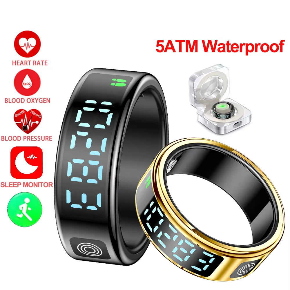 AuraTeco Smart Ring - 24/7 Health Monitoring & Gesture Control