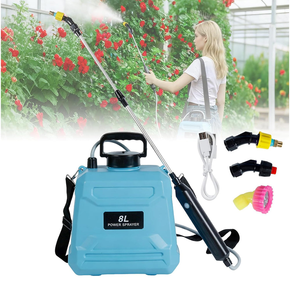 AvilMarsh 8L Electric Automatic Backpack Sprayer for Garden