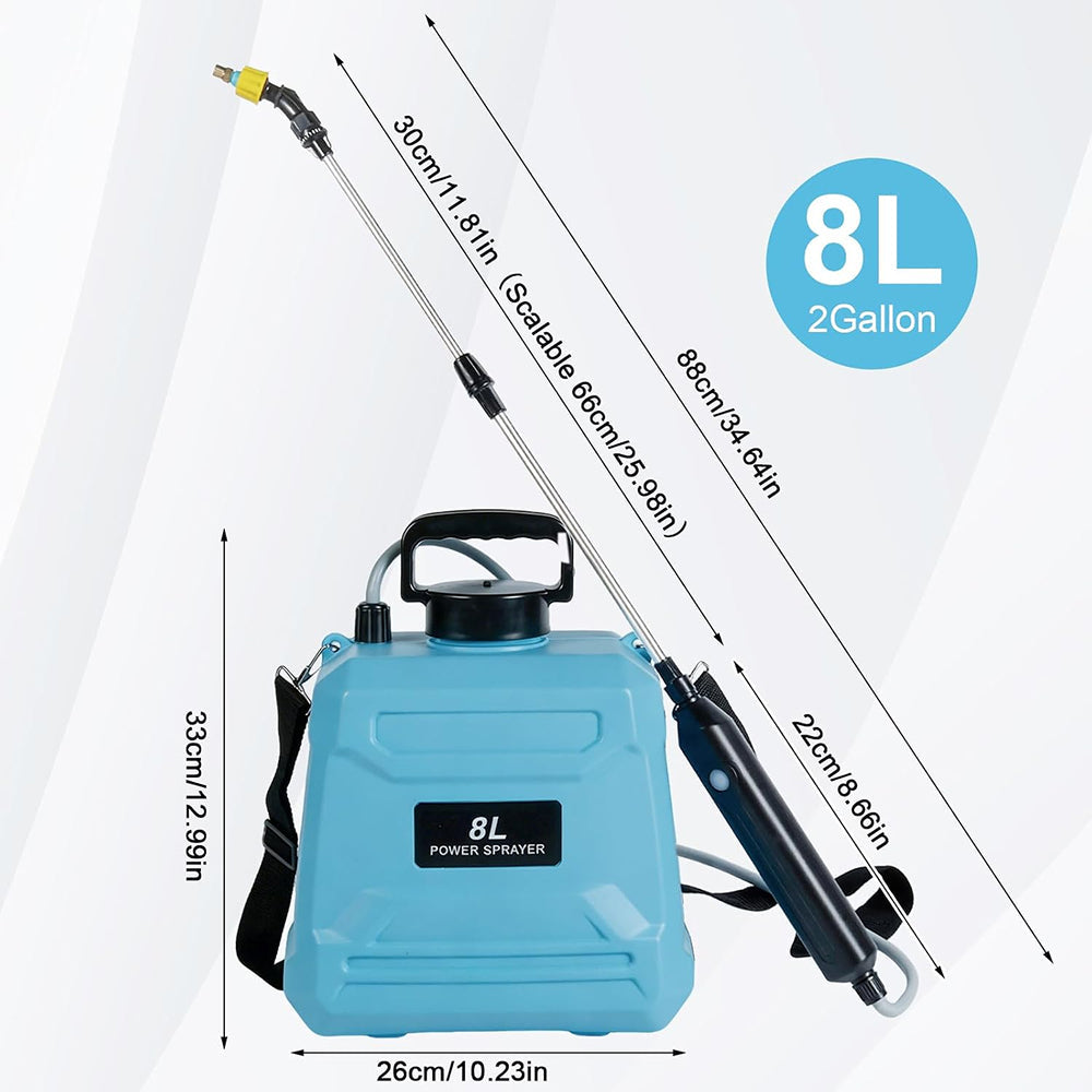 AvilMarsh 8L Electric Automatic Backpack Sprayer for Garden