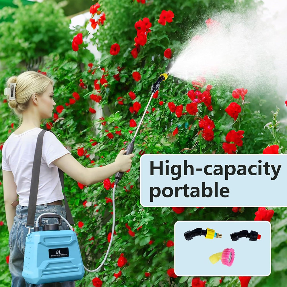 AvilMarsh 8L Electric Automatic Backpack Sprayer for Garden