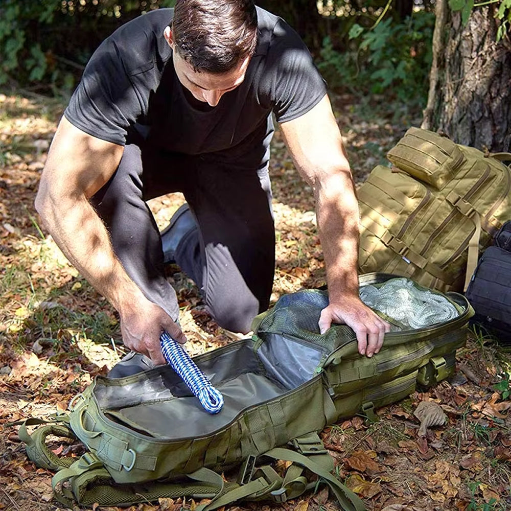 BagForis 50L Tactical Backpack 900D Oxford Waterproof Military MOLLE Rucksack