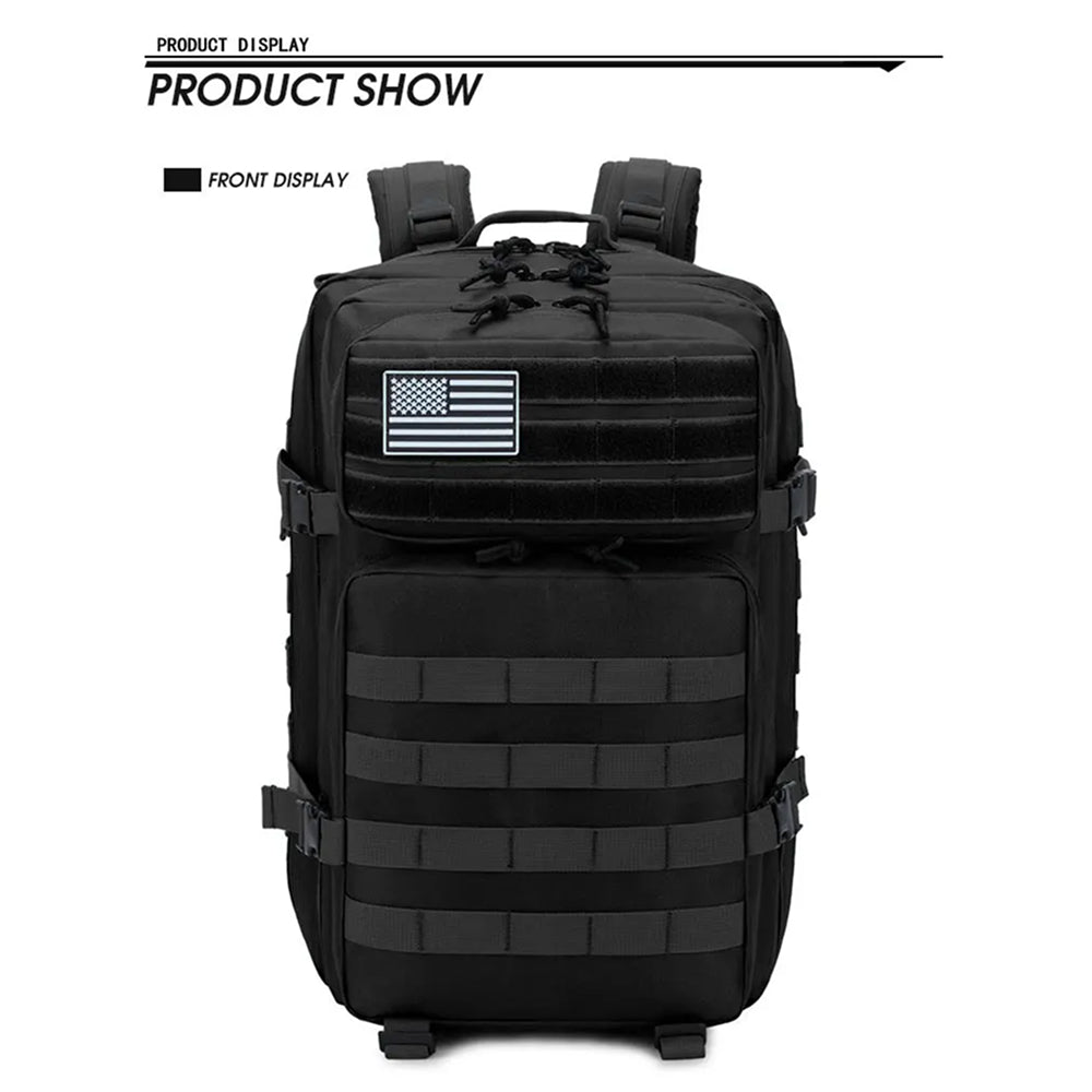 BagForis 50L Tactical Backpack 900D Oxford Waterproof Military MOLLE Rucksack