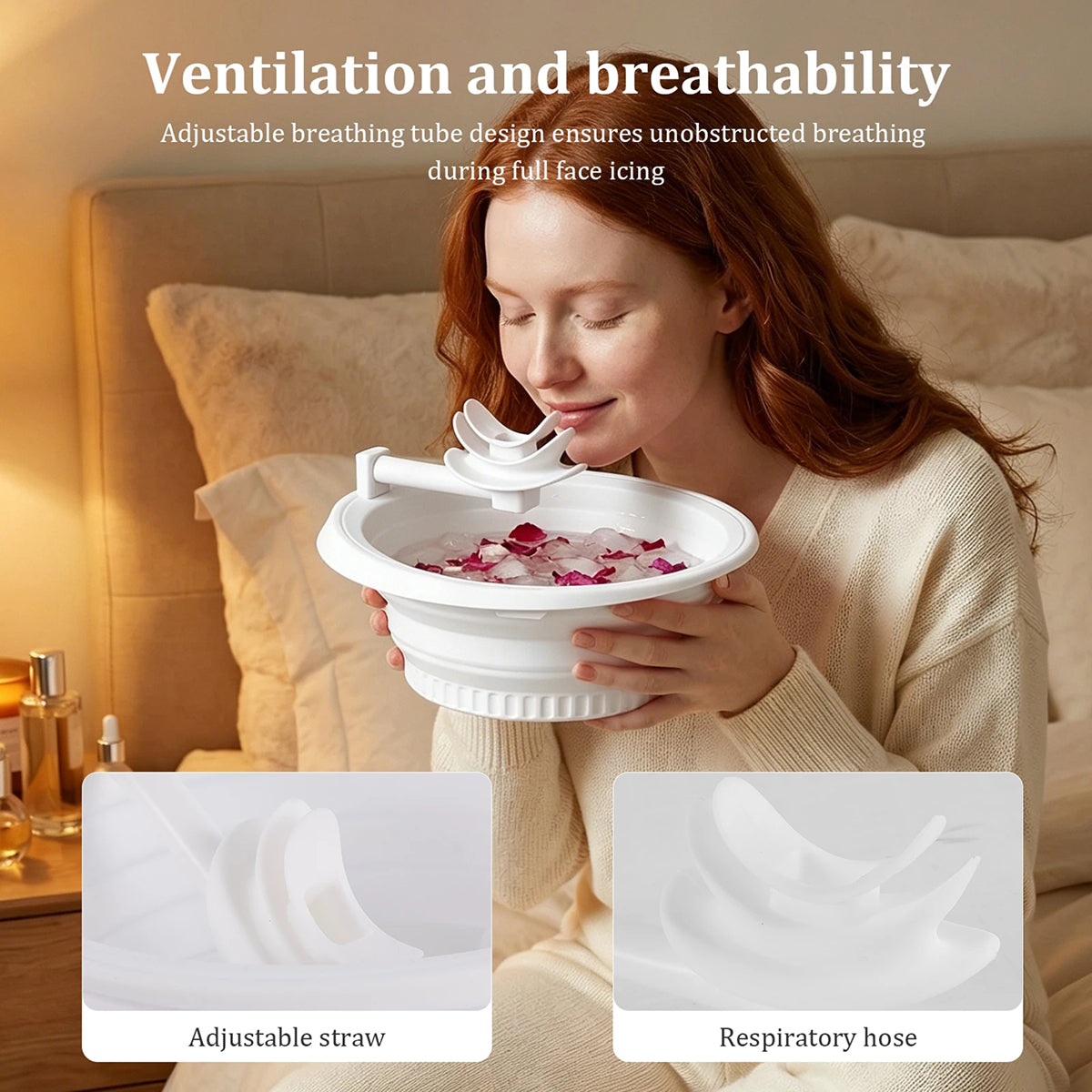 BatixFaci Collapsible Skin Icing Basin & Facial Cooling System