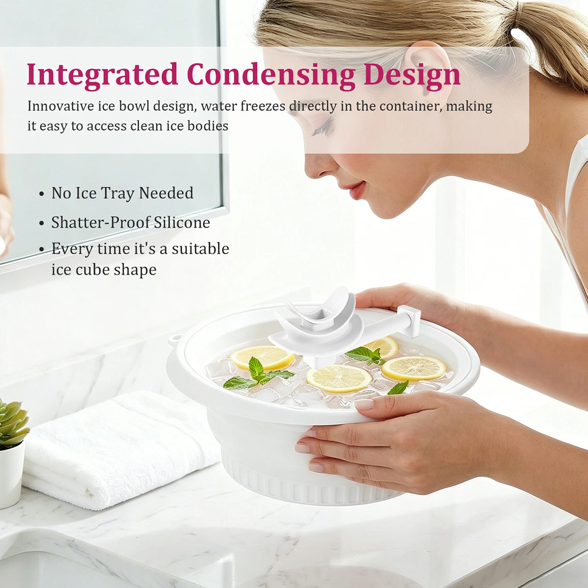 BatixFaci Collapsible Skin Icing Basin & Facial Cooling System