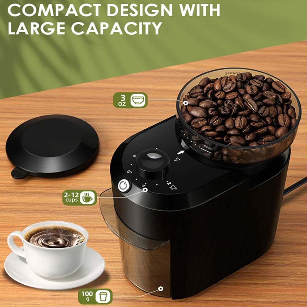 BeaniGrix Coffee Bean Grinder With 28 Precision Settings