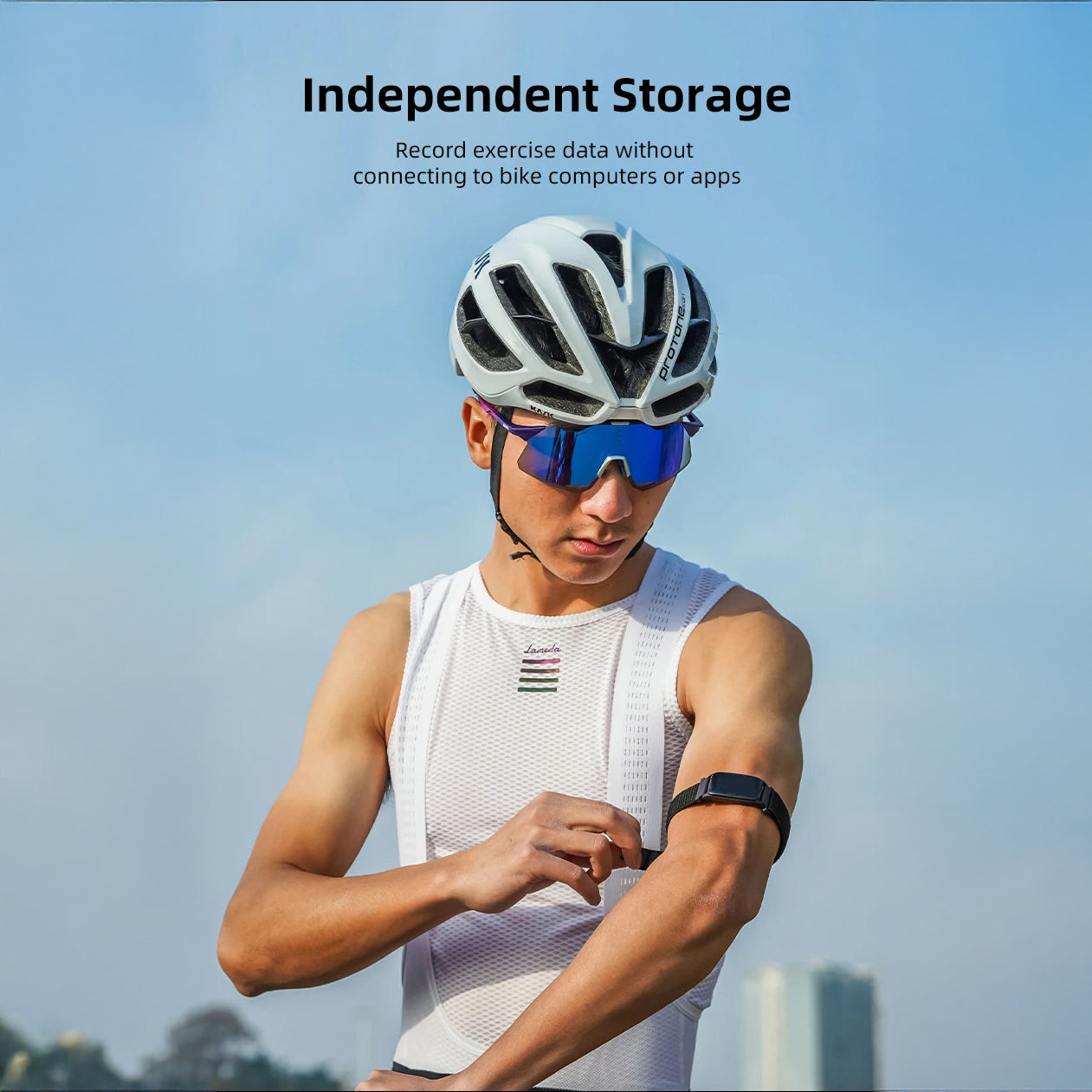 BeatLivo Armband Heart Rate Monitor IPX8 Waterproof Bluetooth ANT+ with Blood Oxygen