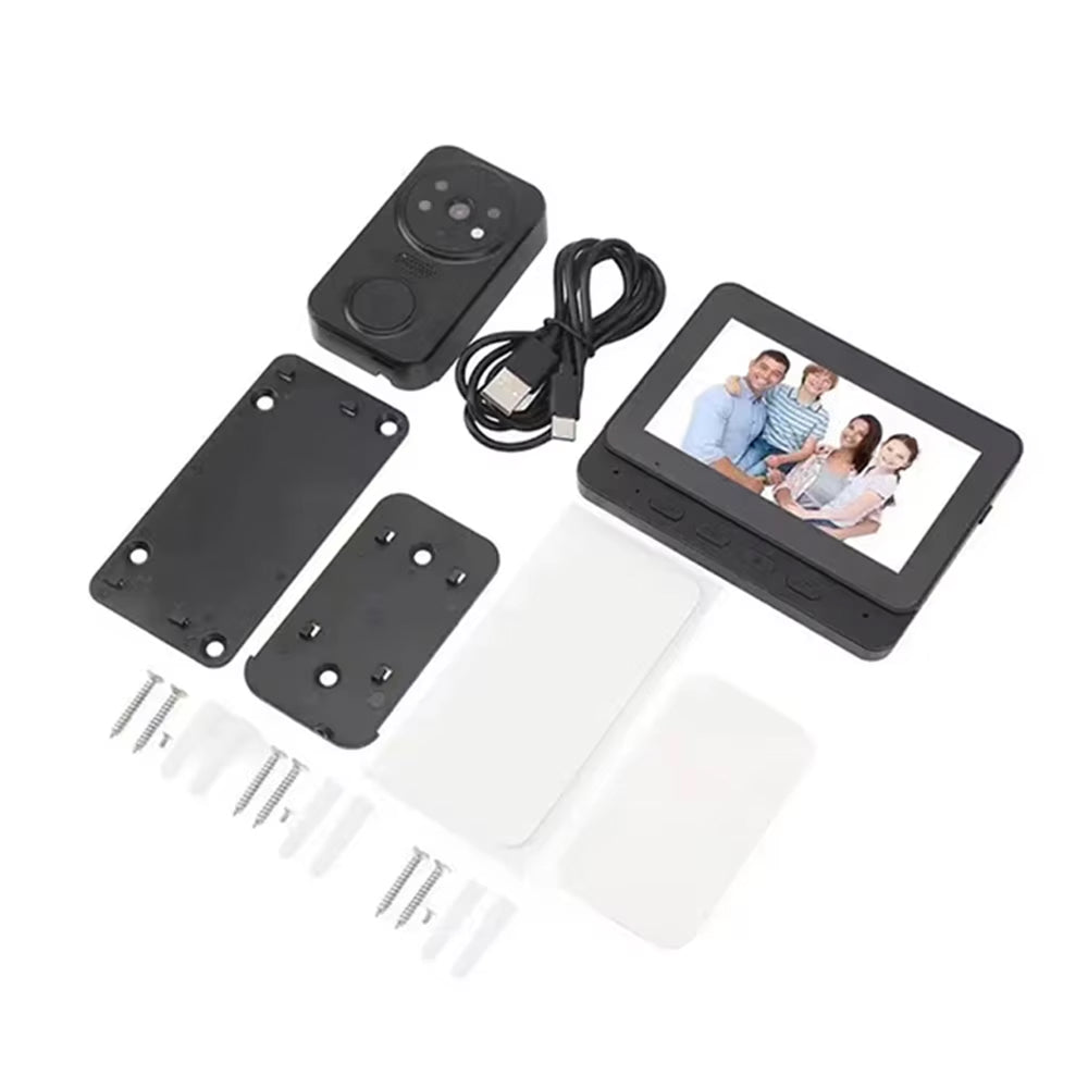 EntryCiz Smart Doorbell Camera with 4.3 Inch HD Monitor