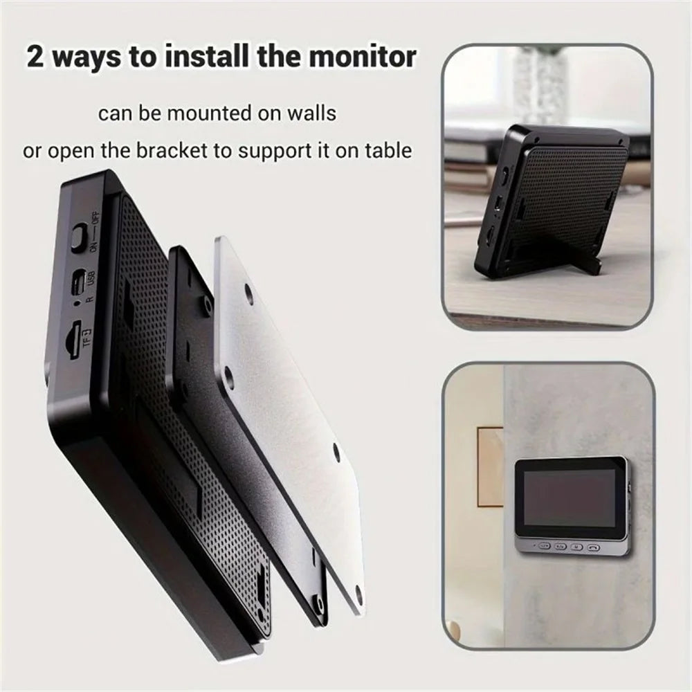 EntryCiz Smart Doorbell Camera with 4.3 Inch HD Monitor