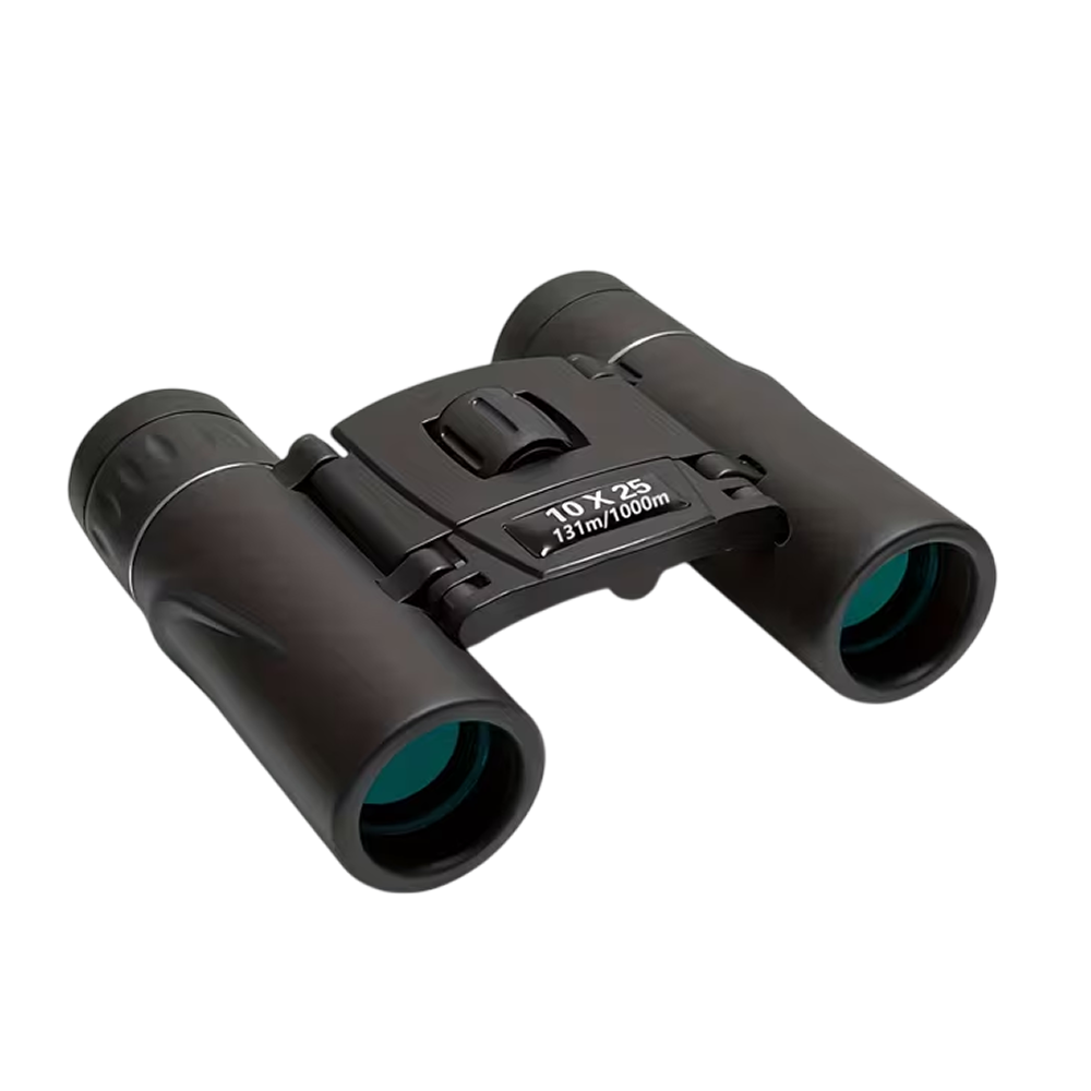 BiniClaxi 10x25 Compact Binoculars with Smartphone Adapter