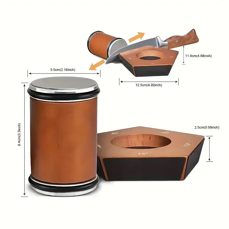 BladeDaso Rolling Knife Sharpener with Magnetic Base and Diamond Discs
