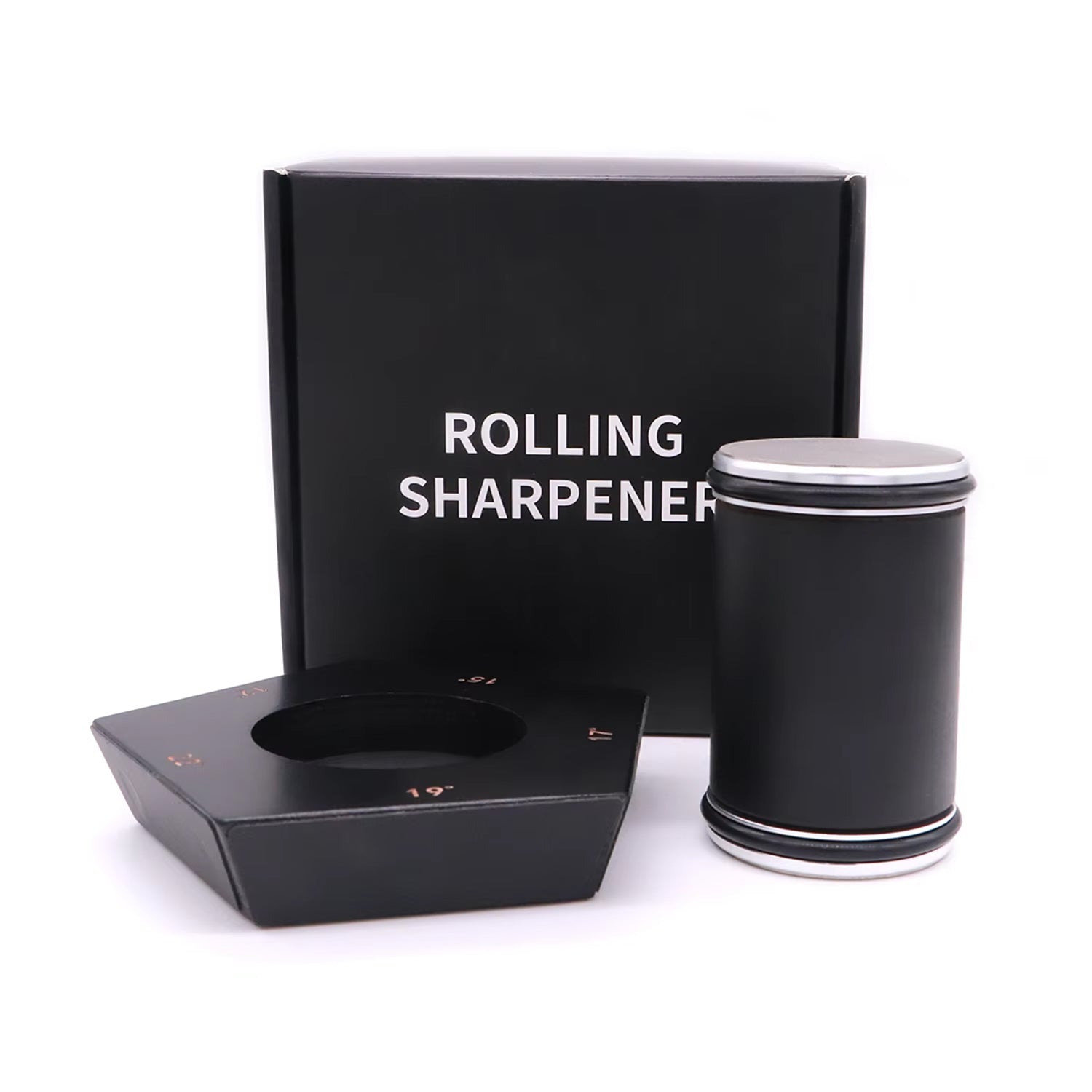 BladeDaso Rolling Knife Sharpener with Magnetic Base and Diamond Discs